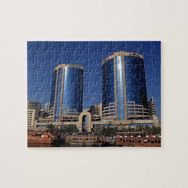 Dubai Skyline Jigszle Puzzle Pussel (Horisontell)