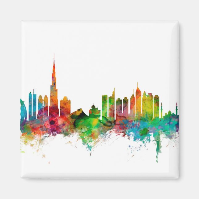 Dubai Skyline Magnet (Framsidan)
