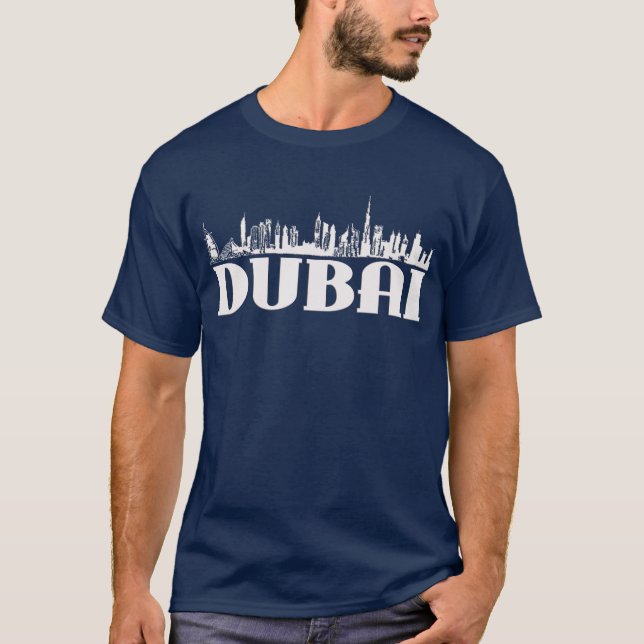 DUBAI SKYLINE-REDSKAP T SHIRT (Framsida)