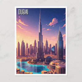 Dubai Skyline Travel Vykort