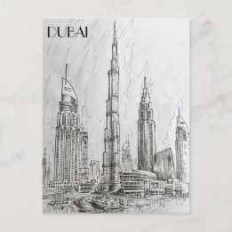 Dubai Skyline Vykort