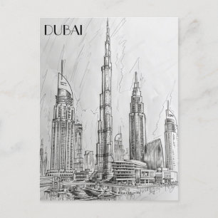 Dubai Skyline Vykort