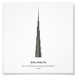 Dubai Skyscraper - Fotoutvidgning Fototryck