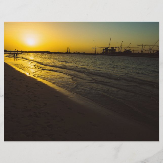 Dubai strand sunset (Framsida)
