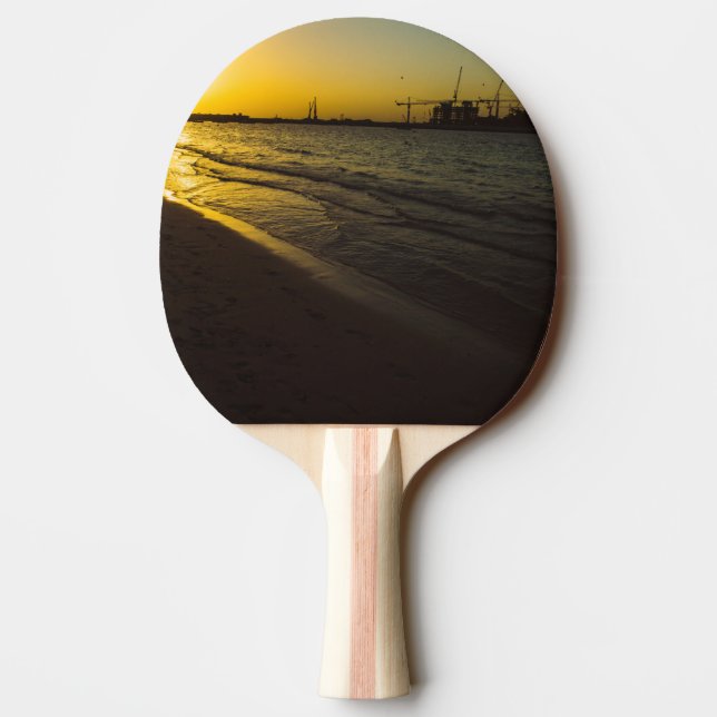 Dubai strand sunset pingisracket (Baksidan)