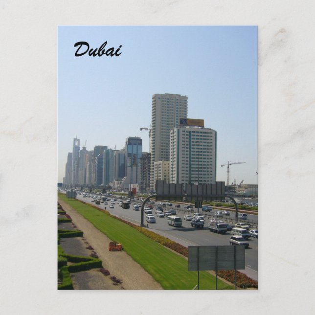 dubai street vykort (Framsida)