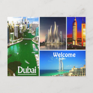 DUBAI TOTE DESIGN BY MOJISOLA A GBADAMOSI POSTCARD VYKORT