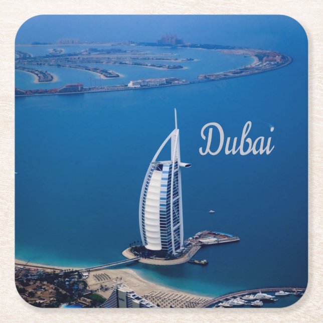 Dubai UAE Burj Al Arab Underlägg Papper Kvadrat (Framsidan)