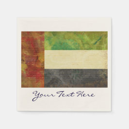 Dubai UAE Flagga Party Napkins Pappersservett