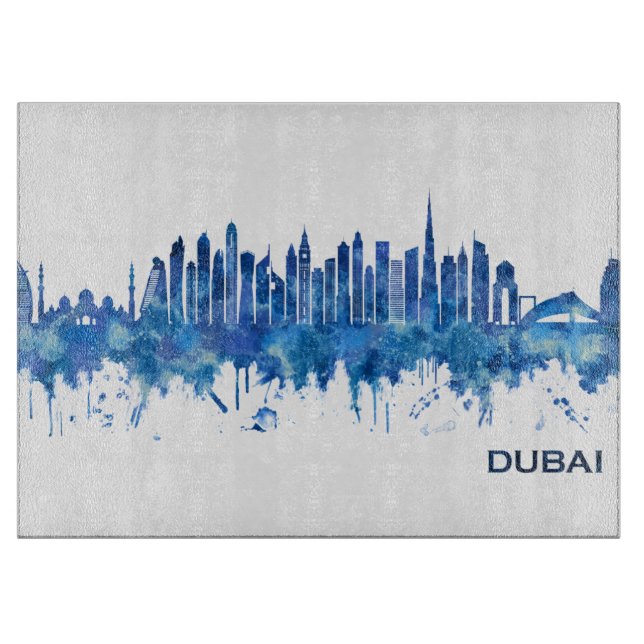 Dubai UAE Skyline Blue (Framsidan)