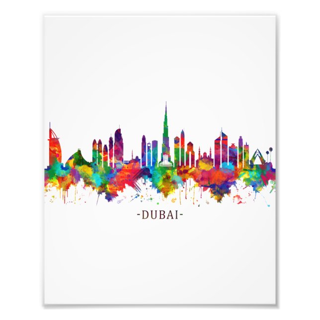 Dubai UAE Skyline Fototryck (Framsidan)