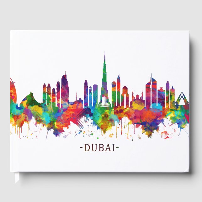 Dubai UAE Skyline Gästböcker (Framsida)
