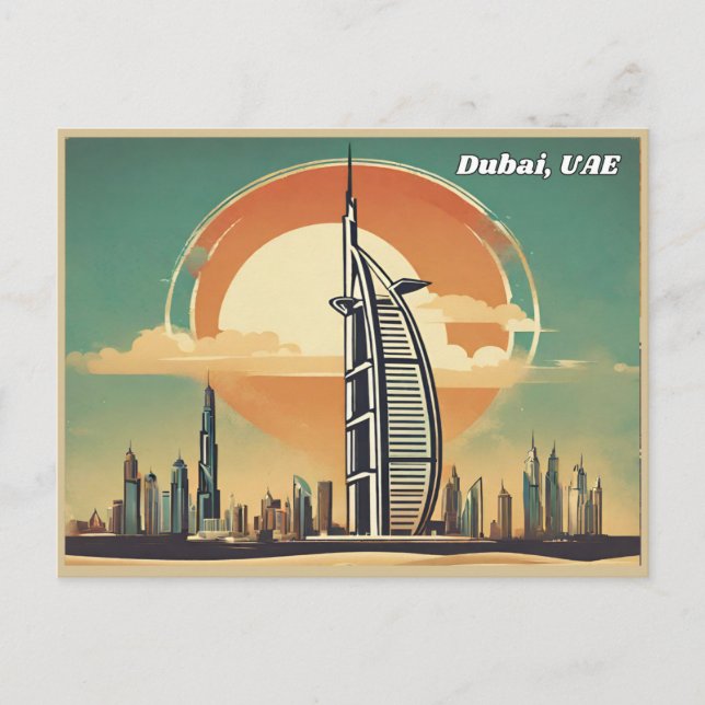 Dubai UAE Vykort (Framsida)