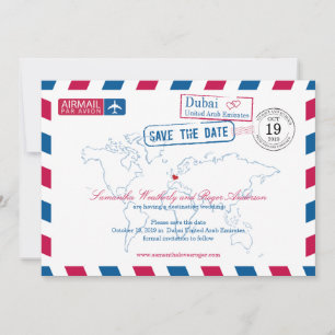 Dubai United Arab Emirates Airmail Spara datum Datumet