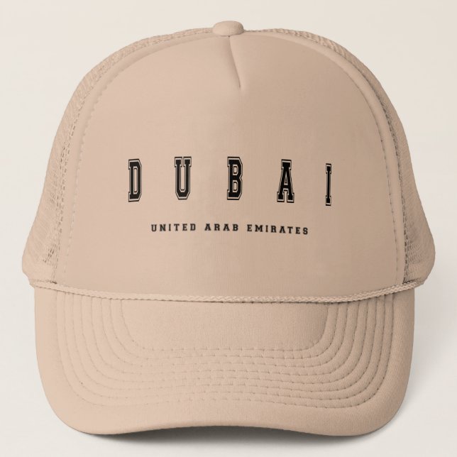 Dubai United Arab Emirates Truckerkeps (Framsida)