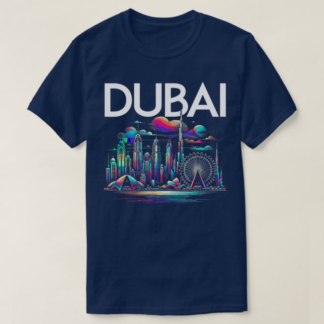 Dubai Vacation Souvenirs ger för manar kvinnor bar T Shirt (Design framsida)