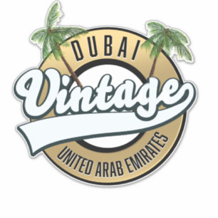 Dubai Vintage Förenade Arabemiraten  Klistermärken