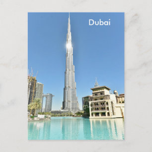 Dubai Vintage Resor Turism Annons Korthållare Vykort