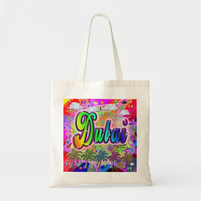 Dubai Vista Express Tote Bag Tygkasse (Framsidan)