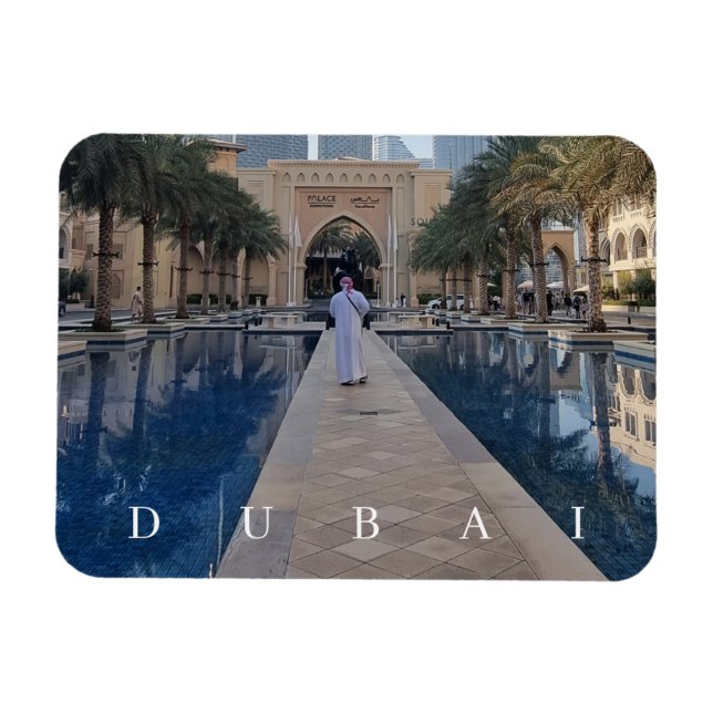 Dubai walkway view-kylmagnet magnet (Horisontell)