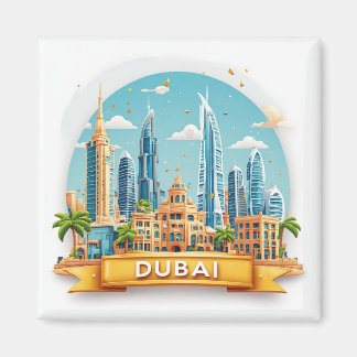 🧲 Dubai World Travel Collection Minne 🌍 Magnet