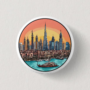 Dubais stadslandskap Modern resedesign Knapp