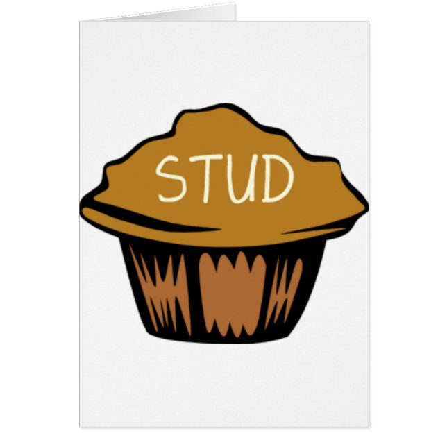 Dubba den gulliga muffinen hälsningskort (Framsidan)