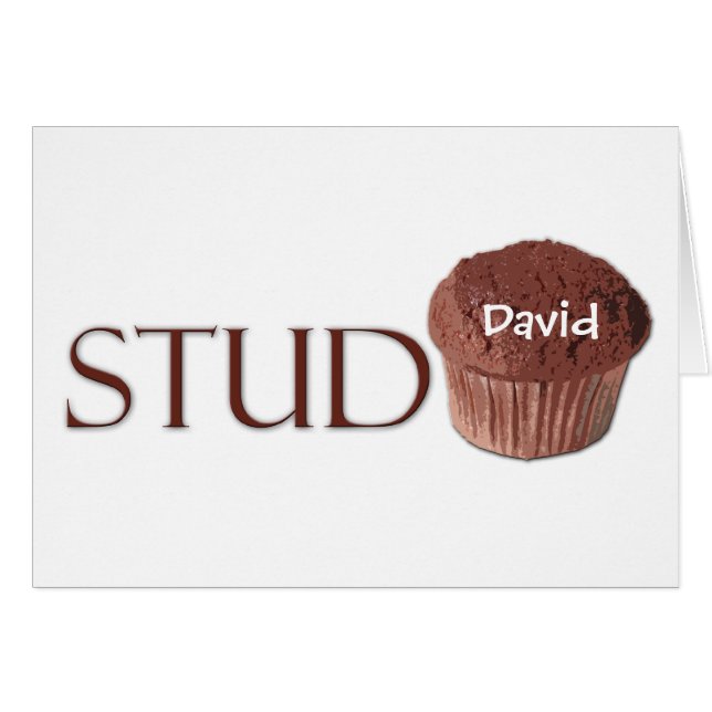 Dubba muffinen hälsningskort (Framsidan Horizontal)