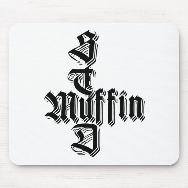 DUBBA muffinen Mousepad Musmatta (Framsidan)
