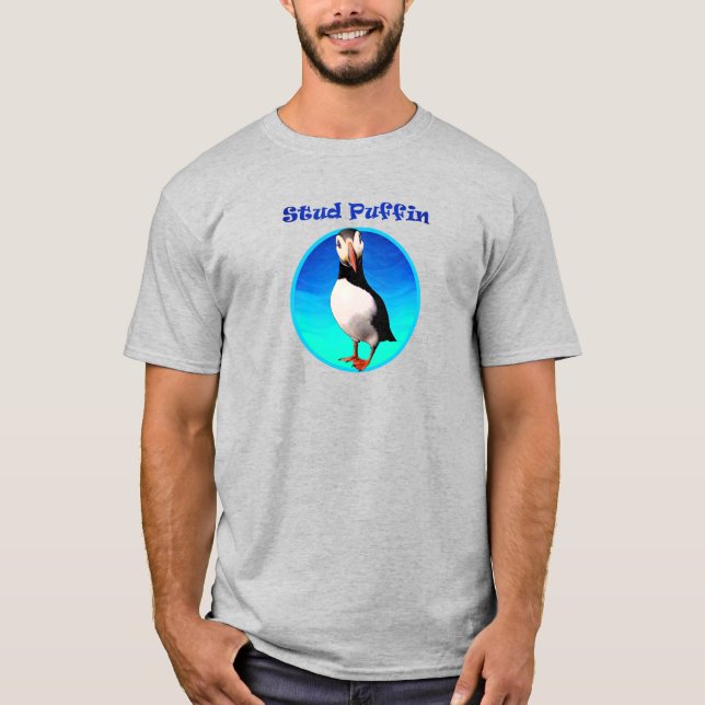 Dubba Puffinll - manar grundläggande T-tröja T Shirt (Framsida)