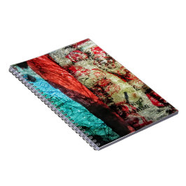 Dubbel abstrakt Spiral Foto Notisblock, Livlig fär Anteckningsbok