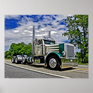 Dubbel affisch för D Peterbilt 379