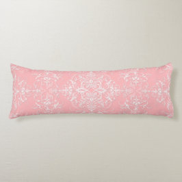Dubbel Damask Bleka Prinsessan Rosa Kroppskudde