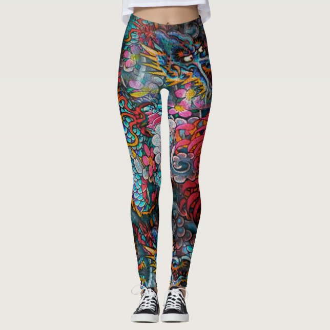 Dubbel drake leggings (Framsida)