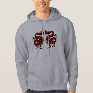 Dubbel drake sweatshirt med luva