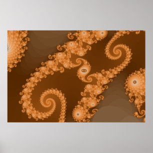 Dubbel espressoaffisch poster