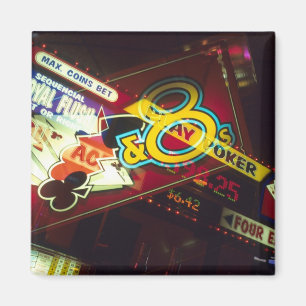 Dubbel exponering, interiör Kasino, Las Vegas, Magnet