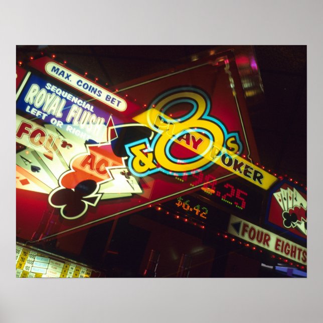 Dubbel exponering, interiör kasino, Las Vegas, Poster (Framsidan)