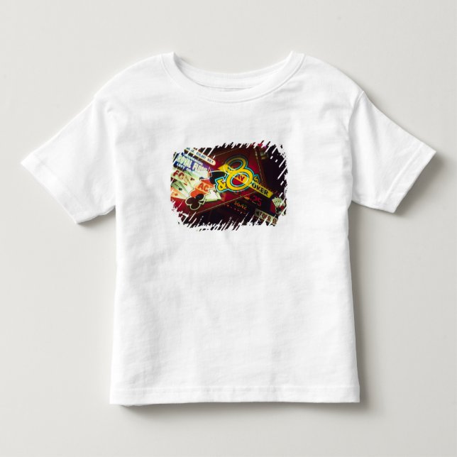 Dubbel exponering, interiör Kasino, Las Vegas, Tee (Framsida)