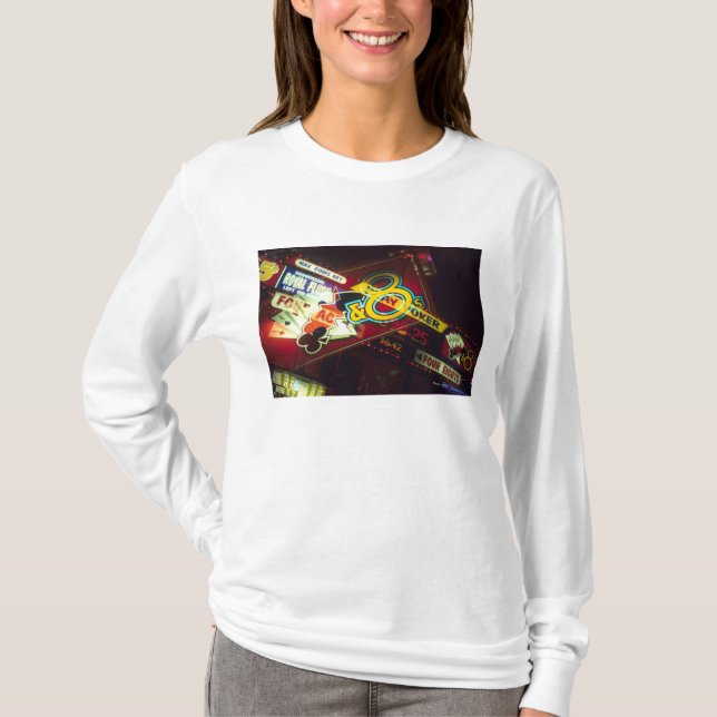 Dubbel exponering, interiör kasino, Las Vegas, Tee Shirt (Framsida)