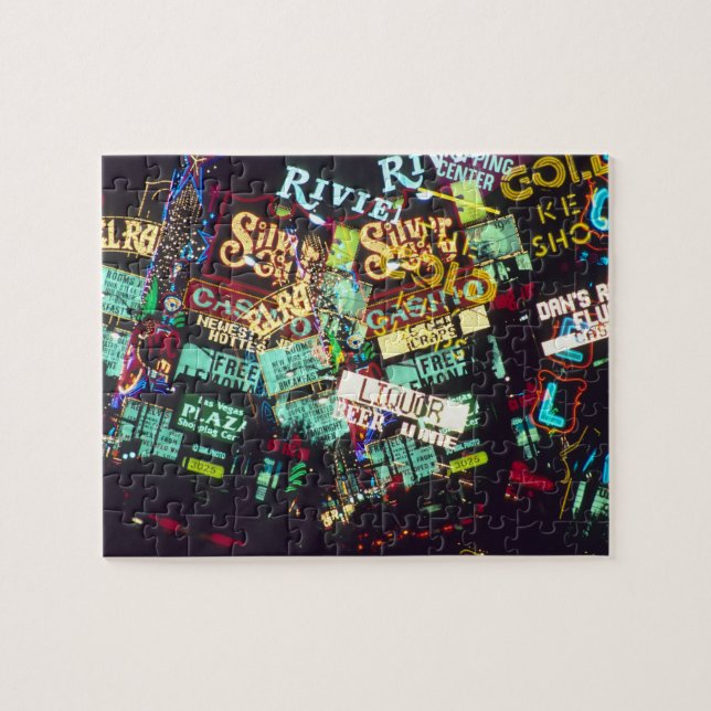 Dubbel exponering, kasinotecken, Las Vegas, Pussel (Horisontell)