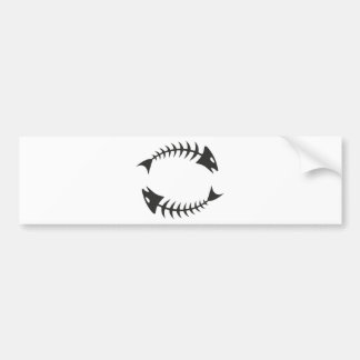 Dubbel Fishbone Fischgräte Bildekal