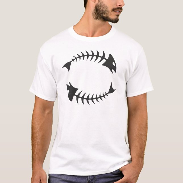 Dubbel Fishbone Fischgräte T-shirt (Framsida)
