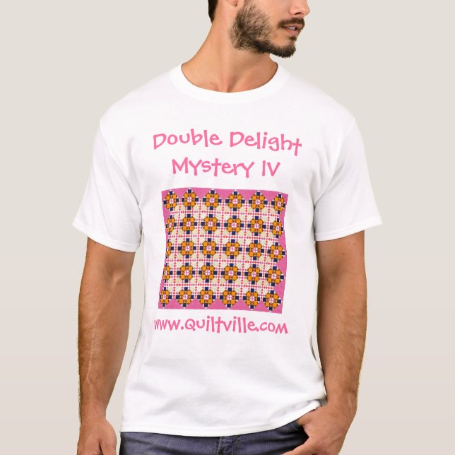 Dubbel fröjdgåtaT-tröja Tee Shirt (Framsida)
