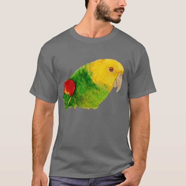 Dubbel gul hövdad amason t-shirt (Framsida)
