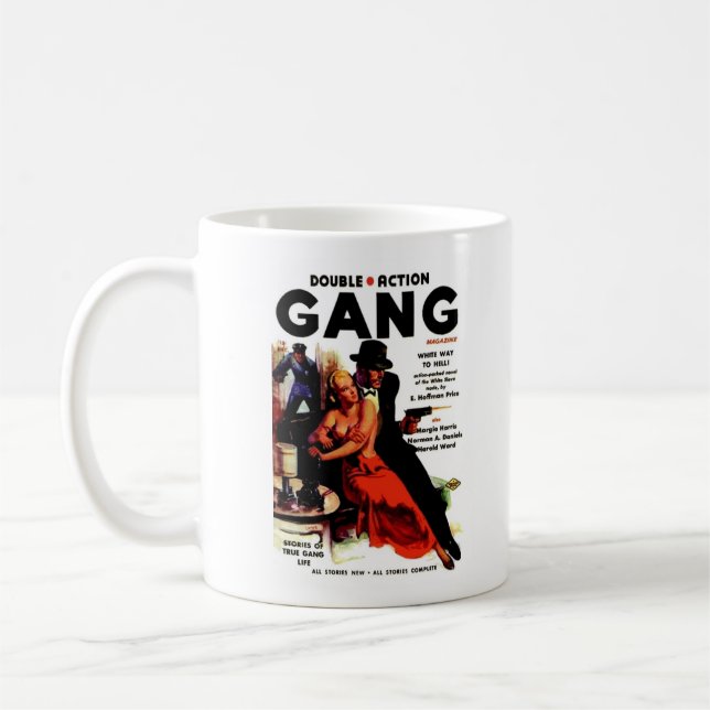 Dubbel handlingliga kaffemugg (Vänster)