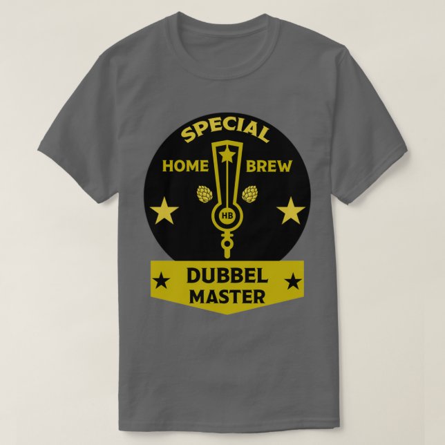 Dubbel Homebrewer Fabricants de bire artisanale Br T Shirt (Design framsida)