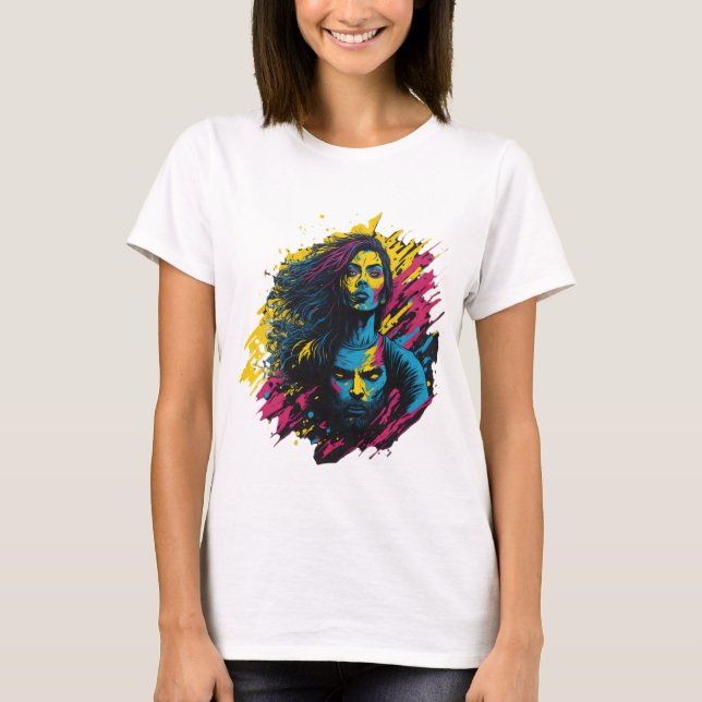 Dubbel identitet t shirt (Framsida)