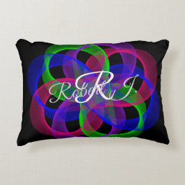 Dubbel Loop Mesh Geometrisk Accent Kudd Prydnadskudde