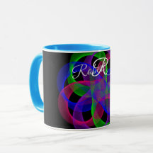 Dubbel Loop Mesh Geometrisk Kaffe Mugg